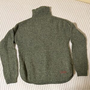 Women’s Merino Wool Alpaca Blend Green Sweater